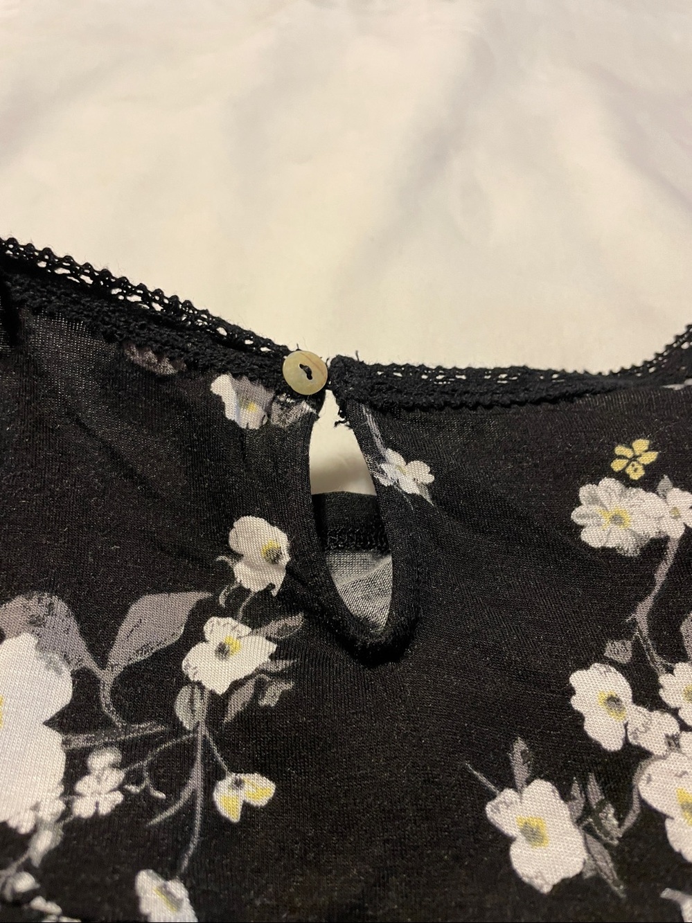 Black Floral Lace Cato Women’s Boho Top Plus size 22/24W - Picture 8 of 12